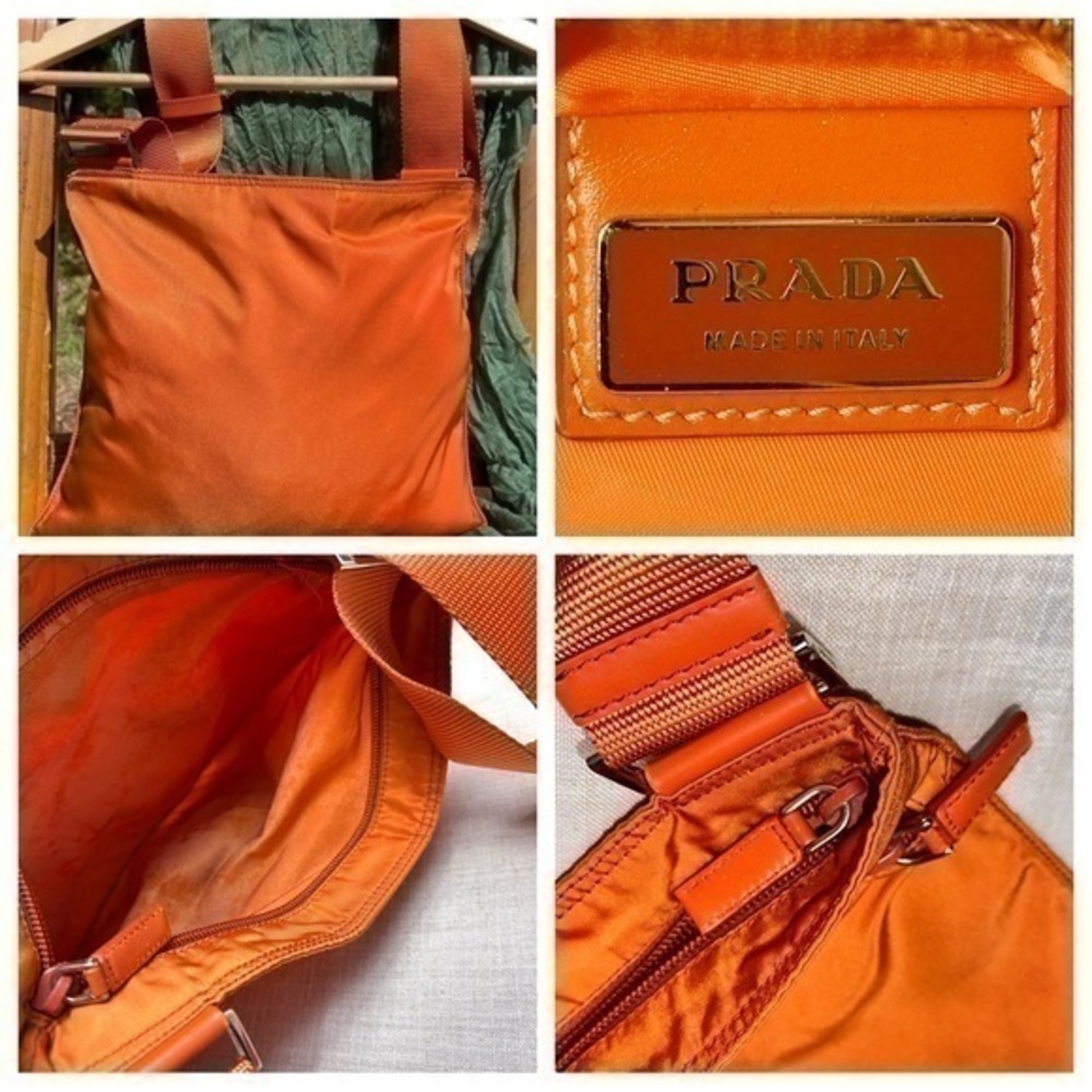 AUTHENTIC Orange Crossbody tote. In Papaya. - Picture 12 of 16